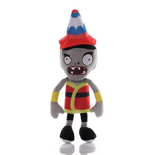 iMuMi Chinesische Charaktere Zombie-Plüsch, 30 cm, niedliches PVZ-Plüschtier, Cosplay, chinesisches antikes Kostüm, Pflanzen gegen Zombies, Plüsch-Talisman/Qigong, weiche Puppe für Fans (Drunkard von iMuMi