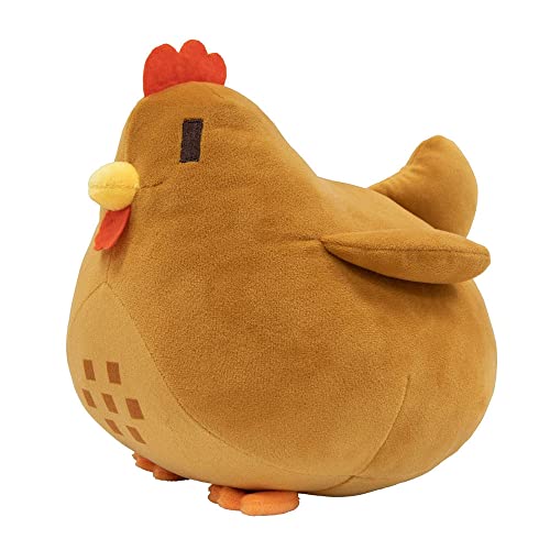 iMuMi Stardew Valley Huhn-Plüsch, 20 cm, niedliches Hühnerkissen, Stardew Valley, weiches Stofftier, Stardew Valley Spiel, Hühnerpuppe, Geburtstagsgeschenk für Fans (braun) von iMuMi