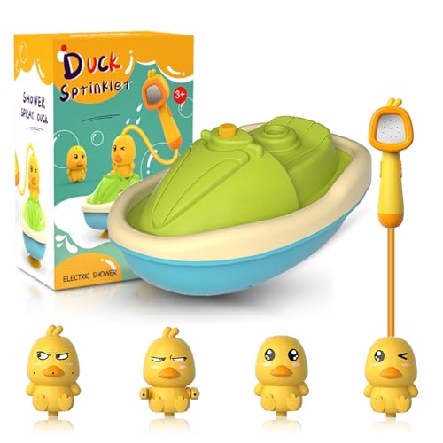 Bath Toys, Enten elektrische Babybadspielzeug mit Duschkopf, Schaummaschinenbad Spielzeug badespielzeug Baby, Geschenkmädchen Jungen 1 2 3 Jahre alt (a) von iPalamila