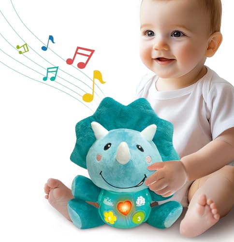 iPlay, iLearn Baby-Dinosaurier-Musikspielzeug, Neugeborene Jungen, weiches Plüsch, Stofftier, Baby-Bauchzeit, leichte Musik, Triceratops, 1. Geburtstag, Dusche, Geschenkkorb, Stuff 0 1 2 3 6 9 12 18 iPlay, iLearn Baby-Dinosaurier-Musikspielzeug, Neugeborene Jungen, weiches Plüsch, Stofftier, Baby-Bauchzeit, leichte Musik, Triceratops, 1. Geburtstag, Dusche, Geschenkkorb, Stuff 0 1 2 3 6 9 12 18 von iPlay, iLearn