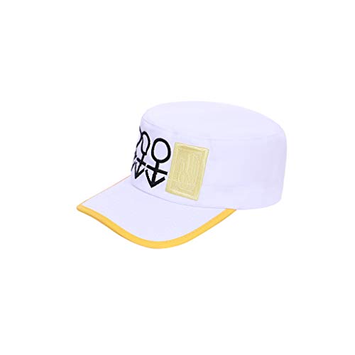 iSHOWcos Anime Diamond is Unbreakable Kujo Jotaro Cosplay White Hat Schirmmütze (Einheitsgröße, A) von iSHOWcos