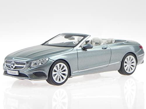 Mercedes A217 S-Klasse Cabrio selenit grau Modellauto iScale 1:43 von iScale