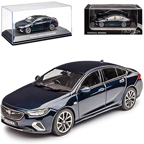 Vauxhall Opel Insignia B Grand Sport Limousine Dunkel Blau Ab 2017 1/43 I-Scale Modell Auto mit individiuellem Wunschkennzeichen von Iscale