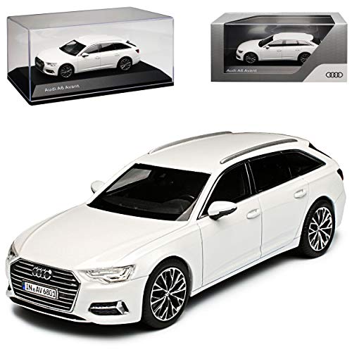 iScale A-U-D-I A6 C8 Avant Kombi Gletscher Weiss Modell Ab 2018 1/43 Kyosho Modell Auto von iScale