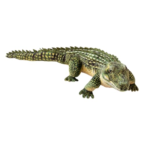 Krokodil Plüschtiere Wild Stuffed Animal Simuliertes Tier Kuscheltier Plüschpuppe Realistisch Krokodil Plüsch Spielzeug Stofftier Stofftierpuppe Umarmungskissen Geburtstag Geschenk für Kinder von iSpchen