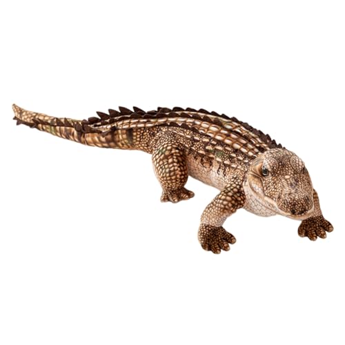 Krokodil Plüschtiere Wild Stuffed Animal Simuliertes Tier Kuscheltier Plüschpuppe Realistisch Krokodil Plüsch Spielzeug Stofftier Stofftierpuppe Umarmungskissen Geburtstag Geschenk für Kinder von iSpchen