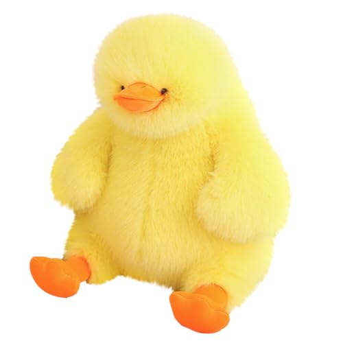 iSpchen Dicke Ente Puppe Stofftier, Plüsch Ente, Kurze Plüsch Ente für Jugendliche,Gelb von iSpchen