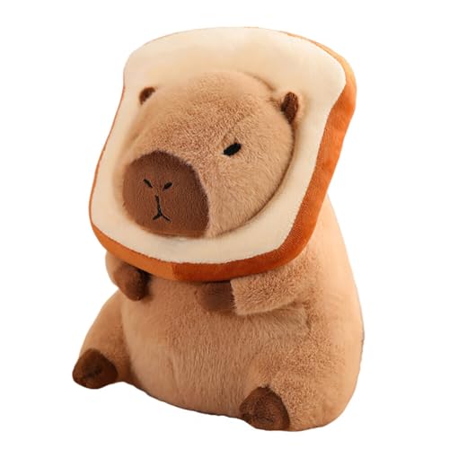 iSpchen Plüschiges Capybara-Themen Stofftier, Internet-Berühmtheit Wasserkarnickel, Brot-Ratten-Design, Ideales Kindergeburtstagsgeschenk,#01 von iSpchen