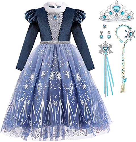 iTVTi Prinzessinnen-Kostüm für Mädchen, Halloween, Weihnachten, Cosplay, Partykleid, Blau iTVTi Prinzessinnen-Kostüm für Mädchen, Halloween, Weihnachten, Cosplay, Partykleid, Blau von iTVTi