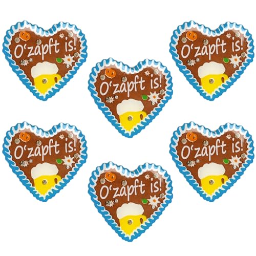 iZoeL 6 STK Oktoberfest Anstecker Pin, O'Zapft is'' im Lebkuchenherzen Design Oktoberfest Deko Accessories Damen Herren für Oktoberfest Fasching Geburtstag Firmenfeier Junggesellenabschied iZoeL 6 STK Oktoberfest Anstecker Pin, O'Zapft is'' im Lebkuchenherzen Design Oktoberfest Deko Accessories Damen Herren für Oktoberfest Fasching Geburtstag Firmenfeier Junggesellenabschied von iZoeL