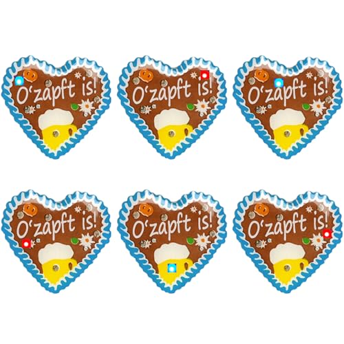 iZoeL 6 STK Oktoberfest Anstecker Pin, O'Zapft is'' im Lebkuchenherzen Design Oktoberfest Deko Accessories Damen Herren für Oktoberfest Fasching Geburtstag Firmenfeier Junggesellenabschied iZoeL 6 STK Oktoberfest Anstecker Pin, O'Zapft is'' im Lebkuchenherzen Design Oktoberfest Deko Accessories Damen Herren für Oktoberfest Fasching Geburtstag Firmenfeier Junggesellenabschied von iZoeL