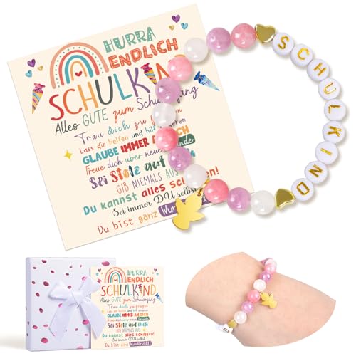 iZoeL Einschulung Geschenk Mädchen Schutzengel Ärmbänder lila 2025 Schulkind Schultüte Füllung Schulanfang Geschenk Glücksbringer mit Grußkarte Geschenkbox iZoeL Einschulung Geschenk Mädchen Schutzengel Ärmbänder lila 2025 Schulkind Schultüte Füllung Schulanfang Geschenk Glücksbringer mit Grußkarte Geschenkbox von iZoeL
