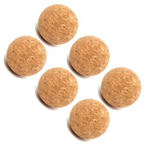 iaoskqwu 6er Pack/Los Set mit 6 Wettbewerbs Kork Fußbällen für ernsthafte Spieler, Holz, 6 Kork Fußballbälle, Tischfußball Ersatz iaoskqwu 6er Pack/Los Set mit 6 Wettbewerbs Kork Fußbällen für ernsthafte Spieler, Holz, 6 Kork Fußballbälle, Tischfußball Ersatz von iaoskqwu