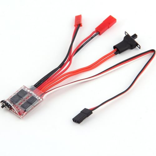 iaoskqwu Gebürsteter ESC mit Bremse, geeignet für RC Marine Tank Kettenfahrzeuge, ABS, bidirektionale elektrische Steuerung mit Bremse von iaoskqwu