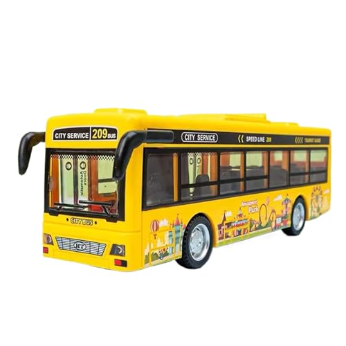 iaoskqwu Großes Busspielzeug für Kinder mit integrierter Beleuchtung und Musik, Geschenk für Babys, ABS, großes Busspielzeug für Kinder, audiovisueller Bus, Gelb iaoskqwu Großes Busspielzeug für Kinder mit integrierter Beleuchtung und Musik, Geschenk für Babys, ABS, großes Busspielzeug für Kinder, audiovisueller Bus, Gelb von iaoskqwu