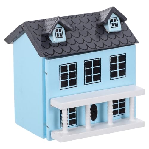1:12 Mini-Puppenhaus-Set aus Holz, Maßstab, dekoratives Modell, Häuschen aus Holz, zum Basteln 1:12 Mini-Puppenhaus-Set aus Holz, Maßstab, dekoratives Modell, Häuschen aus Holz, zum Basteln von ibasenice