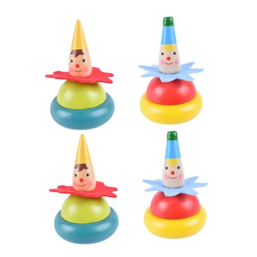 4 Stück Kreisel Für Jungen Lernspielzeug Für Babyautos Mädchen Haushaltskinderspielzeug Versorgen Bastelsets Für Kinderaccessoire Hölzern ibasenice von ibasenice