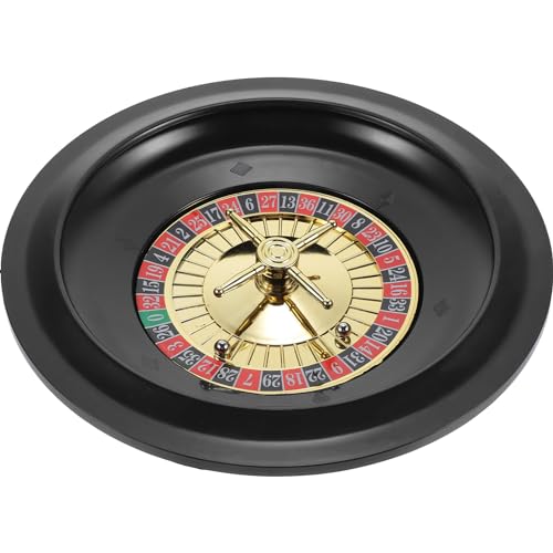 ibasenice Russisches Roulette-Roulette-Tisch aus Holz, Favoritenrad, Pokerzubehör, Partyspiel, Stützrad für den Schreibtisch von ibasenice