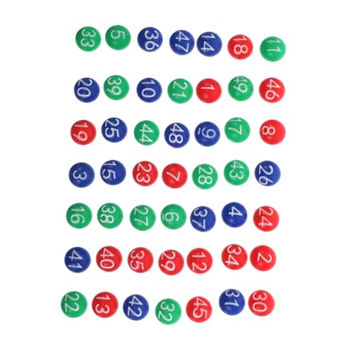 ibasenice 1 Ball der Lotteriemaschine Bingo Kugeln - Karnevalsball Bingo-Spielbälle Automatenbälle Bunte Bingokugeln Preisbälle Ersatz für Bingokugeln Plastik ibasenice 1 Ball der Lotteriemaschine Bingo Kugeln - Karnevalsball Bingo-Spielbälle Automatenbälle Bunte Bingokugeln Preisbälle Ersatz für Bingokugeln Plastik von ibasenice