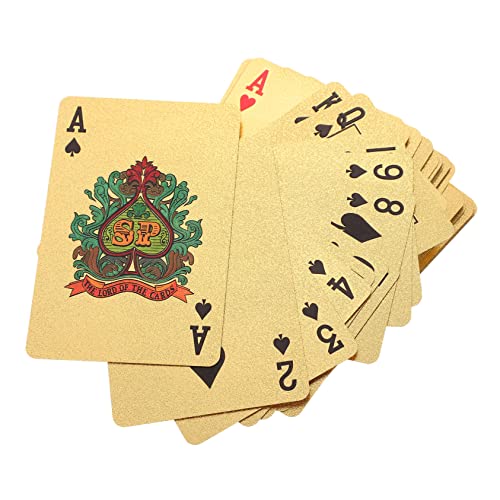 ibasenice Karten - PVC-Spielkarten Für Partyunterhaltung - 1 Deck Pokerkarte Spielkarten Für Party Pokerkarte Brettspiel-Requisite von ibasenice