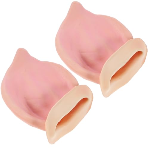 ibasenice 1 Paar Prop Schweineohren Hase Halloween-kostüm Für Erwachsene Masken-Cosplay Plüsch Fuchsohren Und Ohren Aufblasbares Kostüm Led-Maske Sensenmann Auge Halloween Nase Wolf Plastik von ibasenice