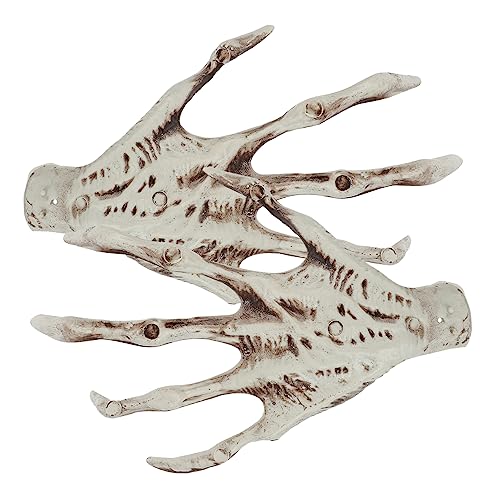 ibasenice 1 Paar Skeletthandstützen beängstigend Ornamente Maske Skulptur verfolgt Halloween Horror deko Halloween grusel deko Halloween+deko gruseliges Zubehör Halloween-Skeletthand Plastik von ibasenice