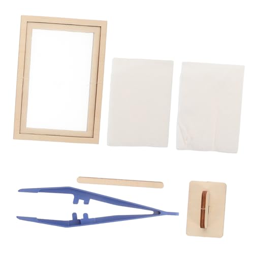 ibasenice 1 Sätze DIY Papierherstellung Set für Umfassendes Bastelset mit Holzrahmen und Materialien Fördert Kreativität und Geschicklichkeit Beim Papiermachen für Vorschulkinder und ibasenice 1 Sätze DIY Papierherstellung Set für Umfassendes Bastelset mit Holzrahmen und Materialien Fördert Kreativität und Geschicklichkeit Beim Papiermachen für Vorschulkinder und von ibasenice