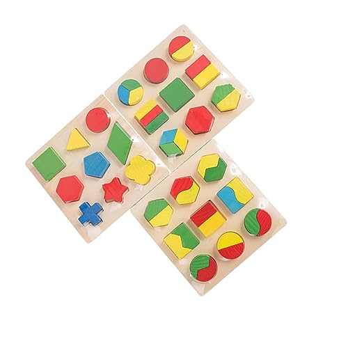 ibasenice 1 Satz 3 Stück mit geometrischen Blöcken Bildungsspielzeug für Geometrischer passender Baustein Lernspielzeug aus Holz Hölzern ibasenice 1 Satz 3 Stück mit geometrischen Blöcken Bildungsspielzeug für Geometrischer passender Baustein Lernspielzeug aus Holz Hölzern von ibasenice