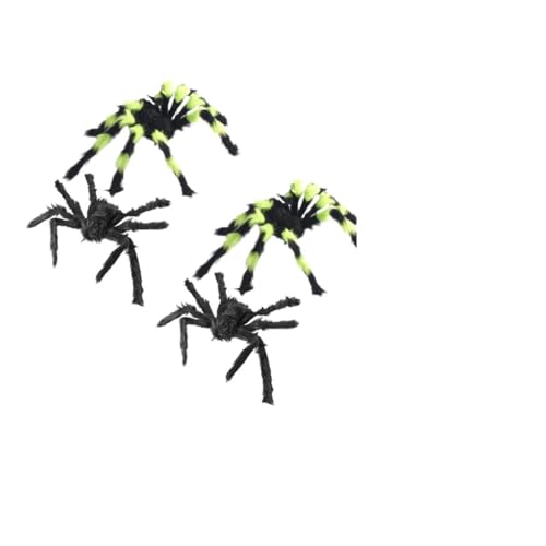 ibasenice 1 Satz 4 Stück Spinne Halloween aussendeko Halloween Scherzartikel Halloween dekoset Halloween Dekoration halloweendeko Dekorationen Zubehör Plüsch gefälscht Stoff von ibasenice