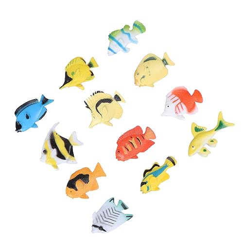 ibasenice 48 Stücke Set Mini Tropische Fische Modelle Pädagogisches Spielzeug Für Kinder Kunststoff Fisch Spielzeug von ibasenice