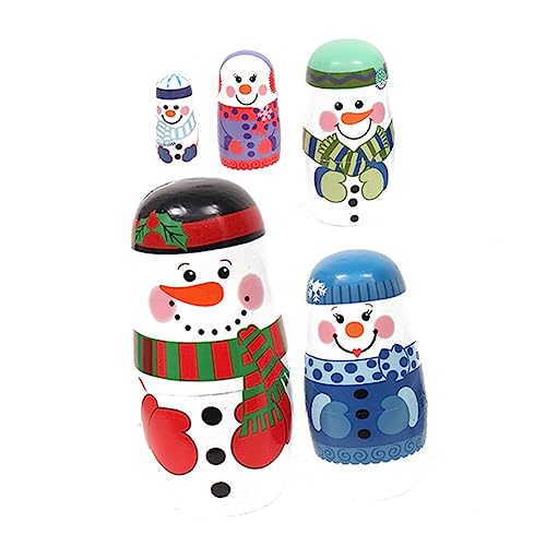 ibasenice 1 Satz 5-lagige Schneemann-Matroschka künstlicher Schnee Nistpuppen russische Puppen Russian doll Snowman Russisches Puppenspielzeug für Weihnachten Russische Puppe für Holz ibasenice 1 Satz 5-lagige Schneemann-Matroschka künstlicher Schnee Nistpuppen russische Puppen Russian doll Snowman Russisches Puppenspielzeug für Weihnachten Russische Puppe für Holz von ibasenice
