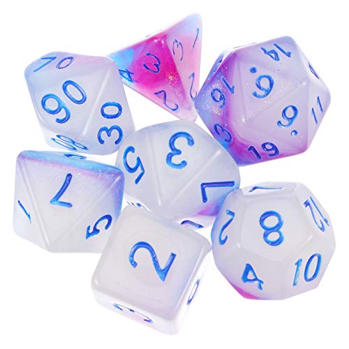 ibasenice Sky Dice – 7-teiliges Set Mit Zahlenwürfeln Aus Acryl Ideal Für Partys Und Spiele von ibasenice
