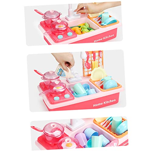 ibasenice 1 Satz Abwasch Kitchen Set for küchenspielzeug für Kinderküchen Set Geschirrspülspielzeug sinken mit fließendem Wasser Küchenhausarbeitsspielzeug Rosa ibasenice 1 Satz Abwasch Kitchen Set for küchenspielzeug für Kinderküchen Set Geschirrspülspielzeug sinken mit fließendem Wasser Küchenhausarbeitsspielzeug Rosa von ibasenice