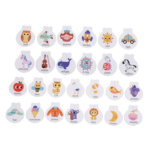 ibasenice 1 Satz Alphabet Matching Game für Pädagogisches zur Buchstabenerkennung und Tierwörter Lernspiel Montessori Aktivitäten für Vorschulkinder Sicheres und Interaktives Lernspielzeug ibasenice 1 Satz Alphabet Matching Game für Pädagogisches zur Buchstabenerkennung und Tierwörter Lernspiel Montessori Aktivitäten für Vorschulkinder Sicheres und Interaktives Lernspielzeug von ibasenice