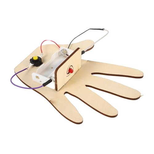 ibasenice 1 Satz Antwortender holzspielzeug Physik Kreatives Wissenschaftsspielzeug Spielknopf DIY Frühe Lernspielzeug holzhandwerk selber Machen Plastik Khaki von ibasenice
