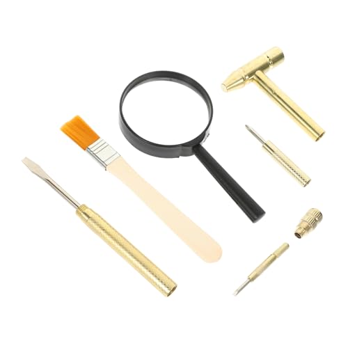 ibasenice 1 Satz Archäologisches für kleine bürste hammer Bildungsspielzeug Autospielzeug Graben lernen Spielzeugwerkzeuge Bürstenmeißel-Werkzeugsatz Abs Golden ibasenice 1 Satz Archäologisches für kleine bürste hammer Bildungsspielzeug Autospielzeug Graben lernen Spielzeugwerkzeuge Bürstenmeißel-Werkzeugsatz Abs Golden von ibasenice