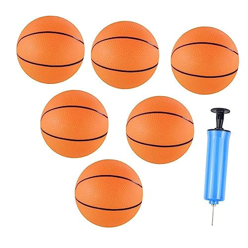 ibasenice 1 Satz Aufblasbare Spielzeug Basketball Mini Hoop Basketball Pumpe Ball Kinder Party Favors Aufblasbare Spielplatz Ball Kickball Teenager Indoor Ball Kinder Baseball Pvc 10cm Baby von ibasenice