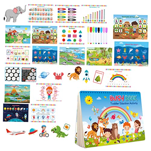 ibasenice Stickerbuch Für Jungen Und Mädchen Vorschul-aktivitätsbuch Stickerbasteln Lernspielzeug Für Jungen Und Mädchen von ibasenice