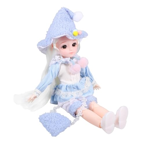 ibasenice 1 Satz BJD-Gelenkpuppe Puppenkleidung Puppen Babypuppe Babys Puppen Spielzeug BJD Puppen Modepuppe Mini-Bjd-Puppe lebendige Puppe Süße Puppe Samt Sky-Blue von ibasenice