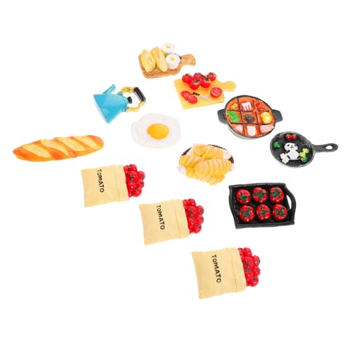 ibasenice 12-teiliges Miniatur-lebensmittelmodell-Set Mini-hausdekoration Kunstharz Handwerk Realistisches Mini-Snack-Spielzeug Für Rollenspiele ibasenice 12-teiliges Miniatur-lebensmittelmodell-Set Mini-hausdekoration Kunstharz Handwerk Realistisches Mini-Snack-Spielzeug Für Rollenspiele von ibasenice