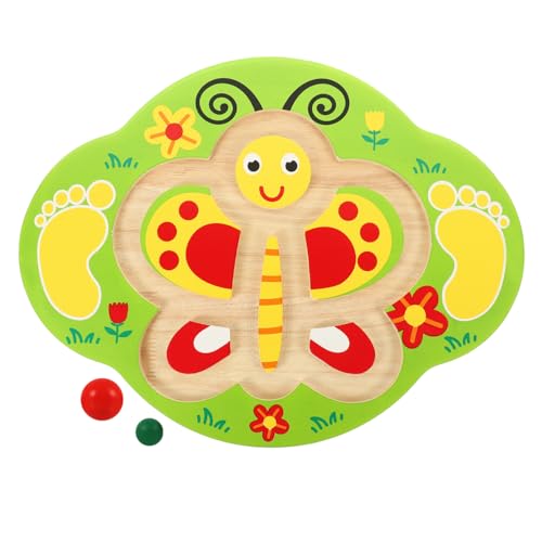 ibasenice 1 Satz Balanceboard Für Zappeln Puzzle Flattern Aufkleber Planke -Balance-Board Kleinkind Matschig Board Für Gleichgewichtstraining Kinderwippe Holz von ibasenice