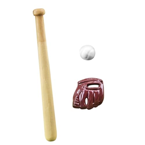 ibasenice 1 Satz Baseball-Simulation für kinderspielzeug geburtstagsdekoration Kid Toys Baseballs Mini-Sportspielzeug Miniatur-Ornamente Miniaturen zum Basteln Harz von ibasenice