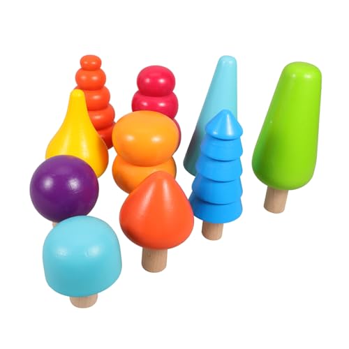 ibasenice 1 Satz Baumspielzeug aus Holz Kleinkindspielzeug Babyspielzeug Hey kinderspielzeug holzspielzeug Holzbaum Set naturholz Kleines Baumspielzeug für Mini-Baumspielzeug von ibasenice