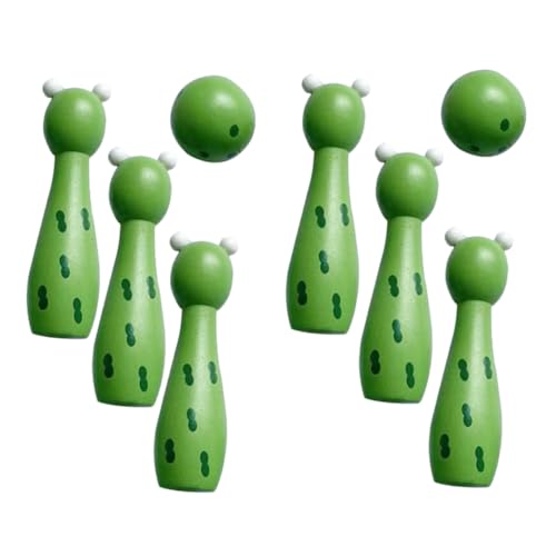 ibasenice 1 Satz Bowlingspielzeug für Bowling Indoor Bowlingkegel aus Holz Party Kindersportspielspielzeug Bowlingkugel für Buche Green ibasenice 1 Satz Bowlingspielzeug für Bowling Indoor Bowlingkegel aus Holz Party Kindersportspielspielzeug Bowlingkugel für Buche Green von ibasenice