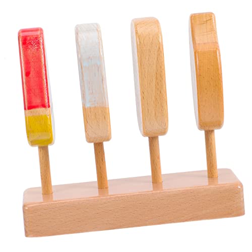 ibasenice 1 Satz Buchen- Am Stiel Eiscreme- Eiscreme-rollenspielspielzeug Realistisches Eisspielzeug Holz ibasenice 1 Satz Buchen- Am Stiel Eiscreme- Eiscreme-rollenspielspielzeug Realistisches Eisspielzeug Holz von ibasenice