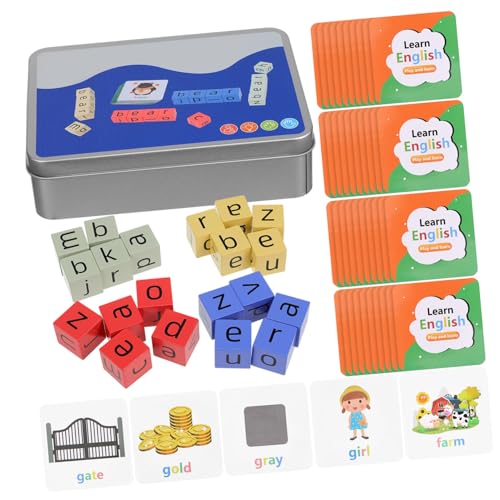 ibasenice 1 Satz Buchstabierwortkarten Wortspiele für Alphabetspiele Rechtschreibspiel Alphabet-Flash-Karten Wortspiele sehen Würfelspiel Lernen Sie, Spiele zu Buchstabieren hölzern ibasenice 1 Satz Buchstabierwortkarten Wortspiele für Alphabetspiele Rechtschreibspiel Alphabet-Flash-Karten Wortspiele sehen Würfelspiel Lernen Sie, Spiele zu Buchstabieren hölzern von ibasenice