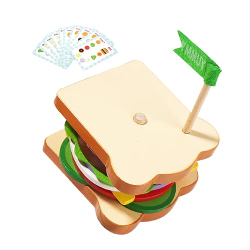 ibasenice 1 Satz Burger- holzspielzeug für Toys holzspielsachen zabawki stymulujące rozwój Sandwich Desktop-Stapelspielzeug Lebensmittelspielzeug Papier ibasenice 1 Satz Burger- holzspielzeug für Toys holzspielsachen zabawki stymulujące rozwój Sandwich Desktop-Stapelspielzeug Lebensmittelspielzeug Papier von ibasenice