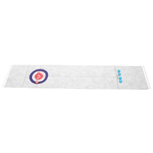 ibasenice 1 Satz Curling Tischspiel Lustiges Indoor Sportspielzeug für Interaktive Freizeitaktivität Fördert Geschicklichkeit für Familien und Partys Zufällige Farbe von ibasenice