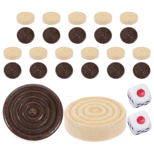 ibasenice Pädagogisches Spielsteinset Aus Holz 26 Runde Und Dame-spielsteine Reisefreundliches Backgammon Ersatzsteine für Kinder Und Erwachsene ibasenice Pädagogisches Spielsteinset Aus Holz 26 Runde Und Dame-spielsteine Reisefreundliches Backgammon Ersatzsteine für Kinder Und Erwachsene von ibasenice