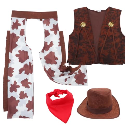 ibasenice 1 Satz Denim -Themenkleidung westliche Kostüme Western Hut Kinderkostüme Jugend-Cowboy-Hut westliches Kostüm westliche Partygeschenke Party verkleiden Cowboyhut- Vlies ibasenice 1 Satz Denim -Themenkleidung westliche Kostüme Western Hut Kinderkostüme Jugend-Cowboy-Hut westliches Kostüm westliche Partygeschenke Party verkleiden Cowboyhut- Vlies von ibasenice
